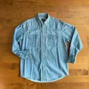 Roper | Men’s vintage denim button up long sleeve shirt size large